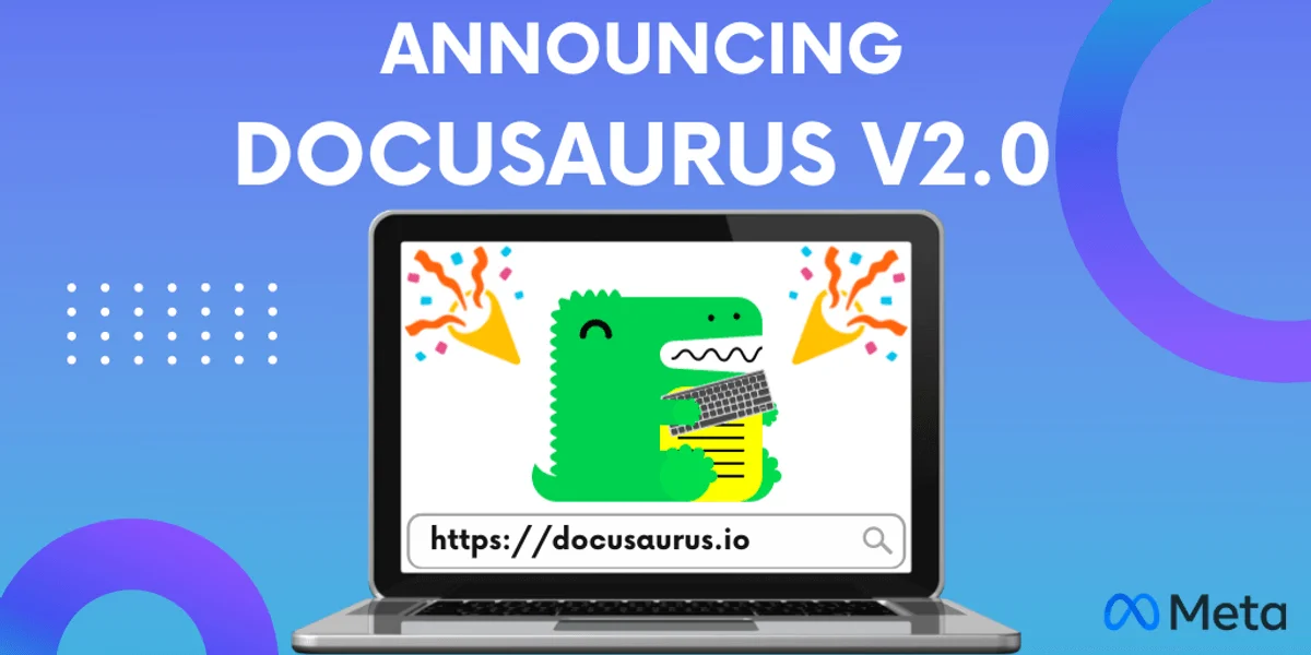 Image d'illustration pour lancement officiel de Docusaurus 2.0 🎉