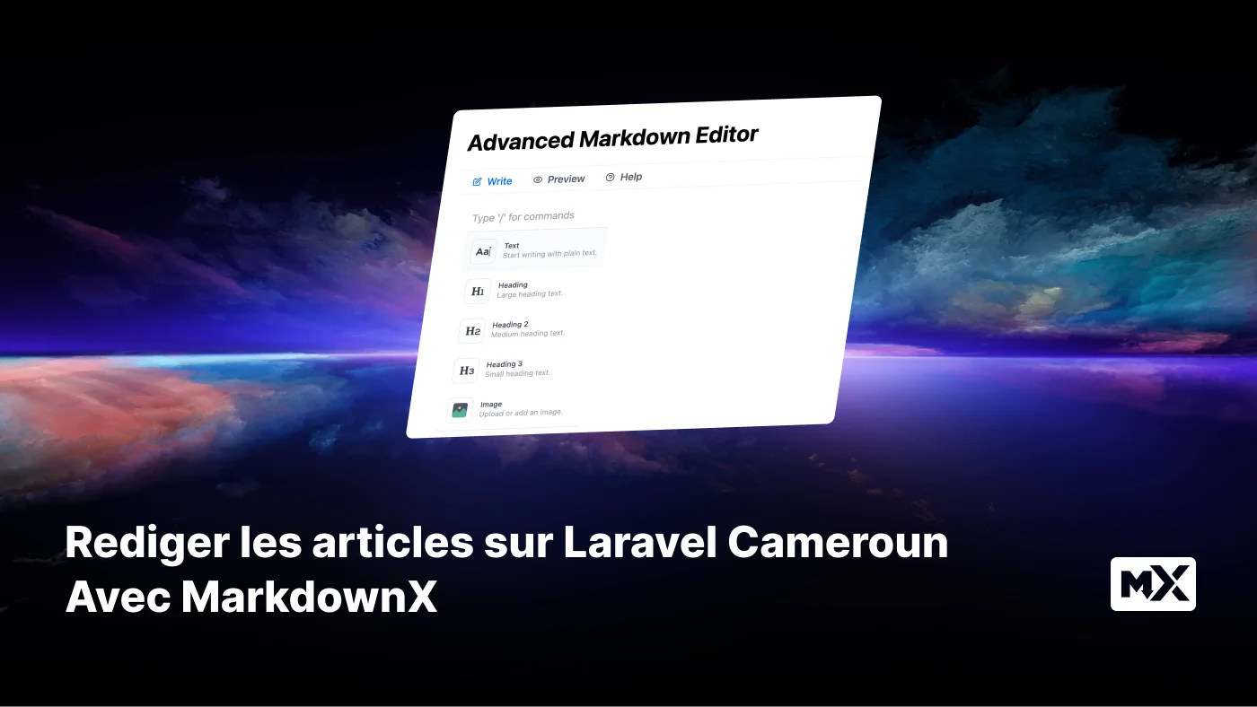 Image d'illustration pour Rédiger les articles sur Laravel Cameroun Avec MarkdownX