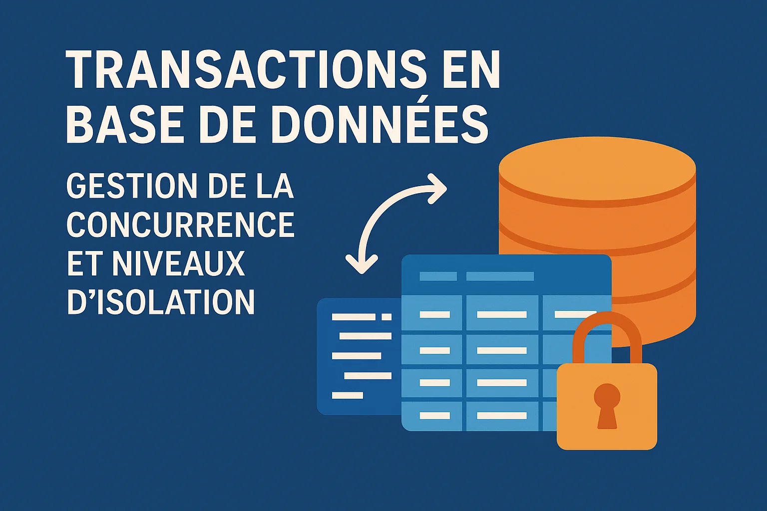Image d'illustration pour Transactions en Base de Données : Gestion de la Concurrence et Niveaux d’Isolation