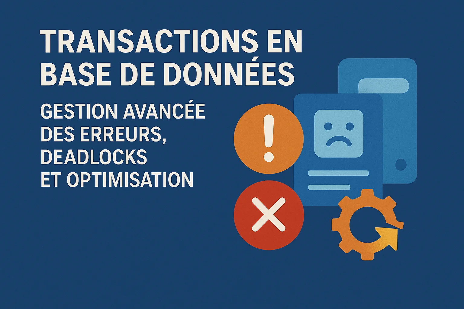 Image d'illustration pour Transactions en base de données : Gestion avancée des erreurs, deadlocks et optimisation 