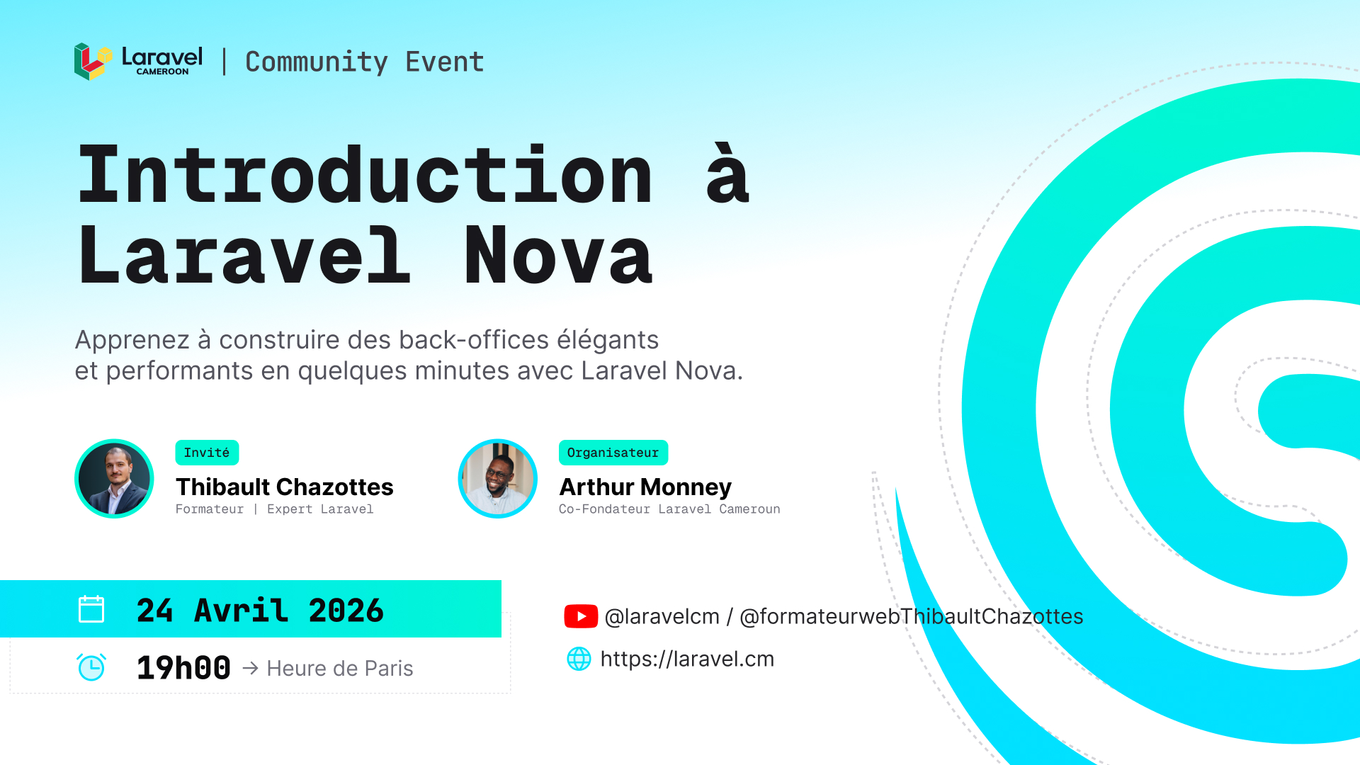 Meetup Laravel Cameroun 2026 : Introduction à Laravel Nova avec Thibault Chazottes