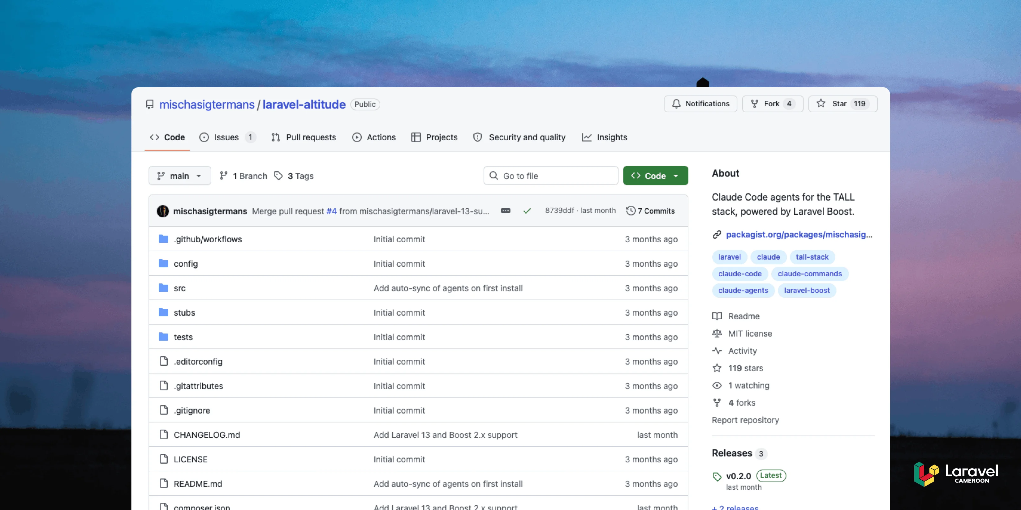 Image d'illustration pour Laravel Altitude : des agents Claude Code pour la TALL stack